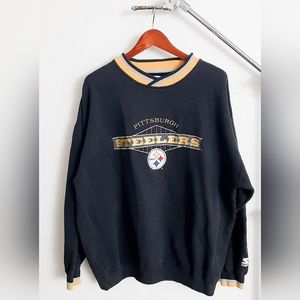Pittsburgh Steelers XXL Embroidered Logo Starter Sweatshirt Vintage 90s